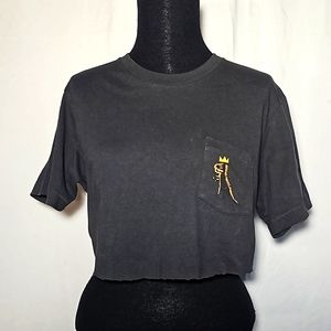 Jean Michel Basquiat cropped shirt